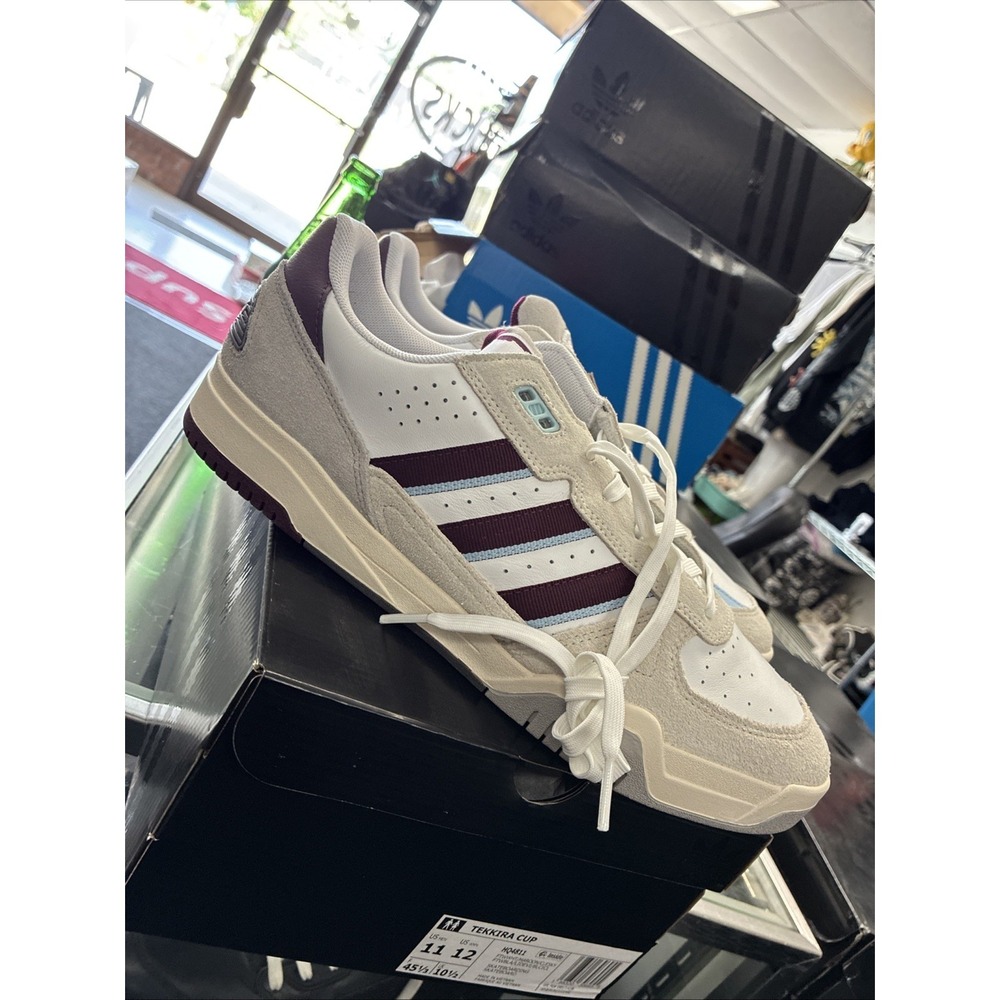 adidas Tekkira Cup Mens Skate Shoes Off White Maroon HQ4811 Size 11